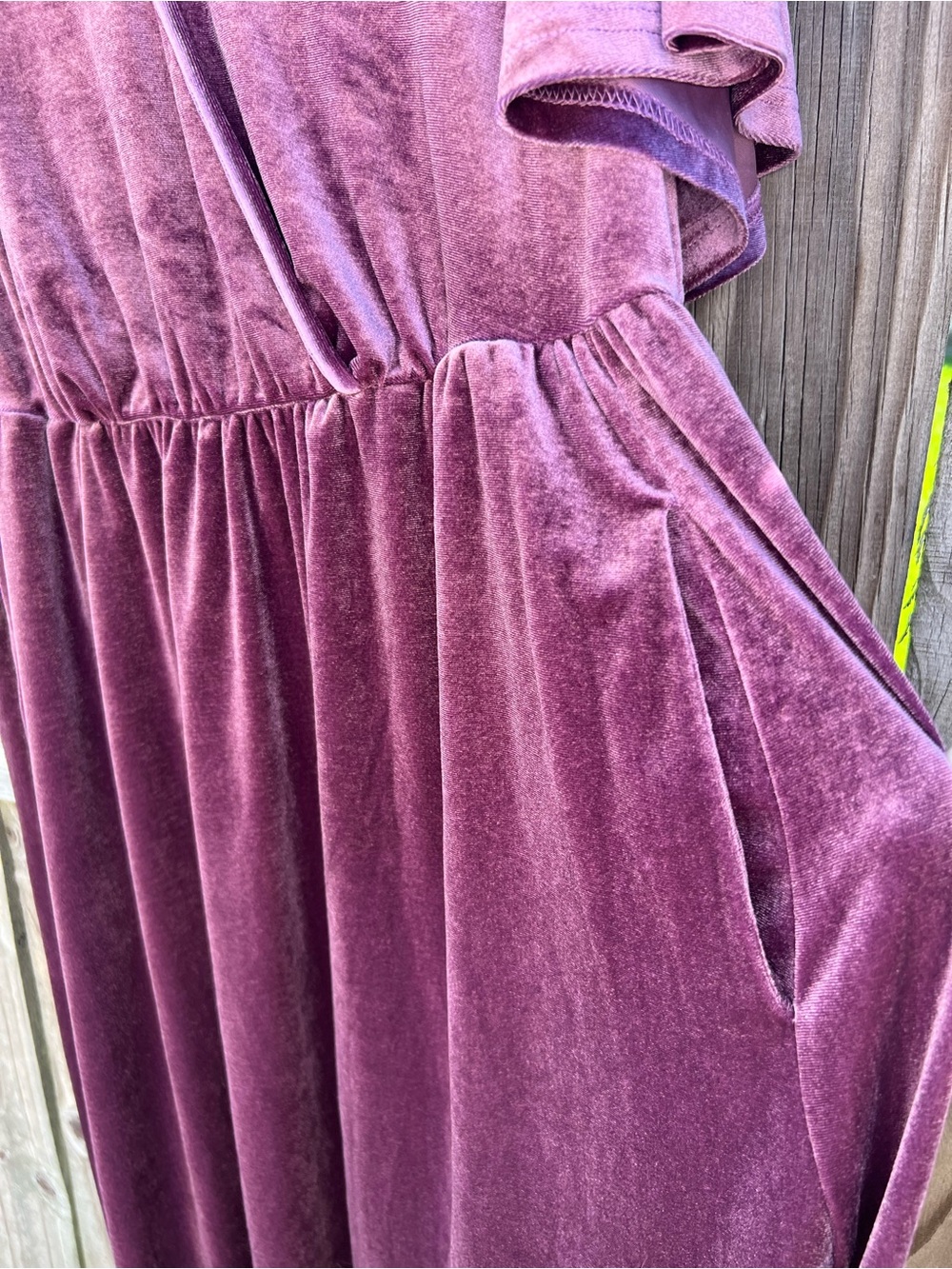 NWOT Bloomchic Purple Velvet Dress - Picture 2 of 4